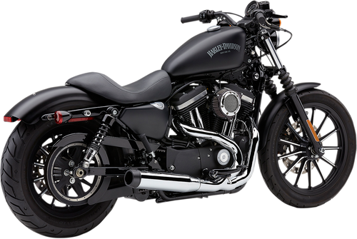 2-into-1 El Diablo Exhaust System - Chrome - 3-1/2"