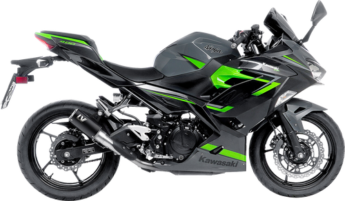 LV Corsa S Black Edition Slip-On Muffler - Kawasaki Ninja 400/500