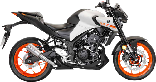 LV-10 Slip-On Muffler - YZF-R3 - Stainless Steel