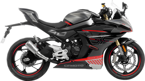 LV-10 Slip-On Muffler - Matte - Stainless Steel - 1811-4631