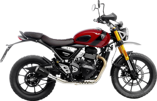 LV-10 Slip-On Muffler - Black Stainless Steel - Scrambler/Speed 400