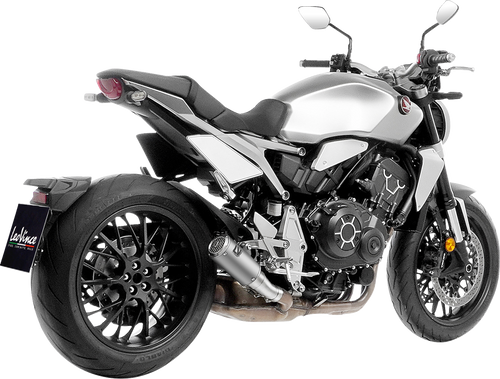 LV Corsa S Slip-On Muffler - Titanium - Honda CB 1000 R