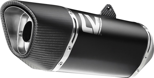 LV-14 R Slip-On Muffler - Black - Kawasaki Versys 1000
