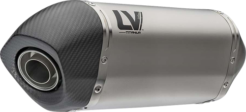 LV-14 Slip-On Muffler - Titanium - Aprilia Tuareg 660
