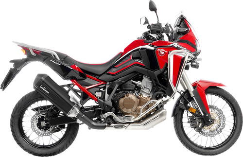 LV-12 R Slip-On Muffler - Black - Honda CRF 1100