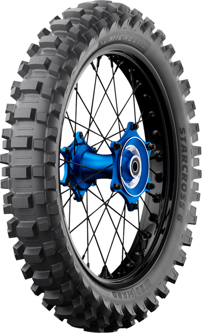 Tire - StarCross 6 Medium Hard - Rear - 100/90-19 - 57M | Michelin
