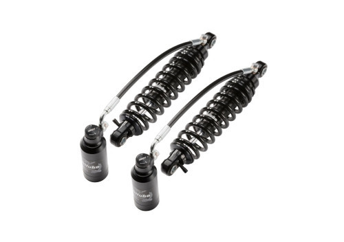 12in Bitubo WMM Twin Remote Rear Shock Set Black - Harley-Davidson Baggers (See Fitment List)