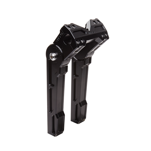 Adjustable 8in Riser Black for 1in Bar Clamp Road Glide (15-23), Softail (18-23)