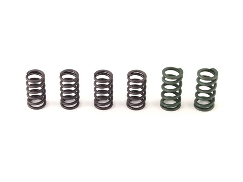<p>Restore and upgrade your Hayabusa&rsquo;s clutch performance with Brock&rsquo;s Clutch Cushion Replacement Spring Kit. Designed as a direct replacement for stock springs and Ultra Mod spacers, this kit increases spring pressure for stronger clamping force&mdash;delivering higher MPH, quicker acceleration, and longer clutch life.</p>
<p>Manufactured from valve-spring quality steel, each spring is shot-peened and stress-relieved to handle the extreme heat and stress of drag-style launches. Engineered for millions of trouble-free cycles, these springs provide consistent performance and eliminate the dreaded &ldquo;spongy&rdquo; lever feel.</p>
<p><strong>FEATURES </strong></p>
<ul>
<li>Extends clutch life and improves MPH</li>
<li>Reduces spongy lever feel with firmer engagement</li>
<li>Made from valve-spring quality steel, shot-peened and stress-relieved</li>
<li>Built for millions of cycles without sagging</li>
<li>Increases lever pressure by approximately 25%</li>
</ul>
<p><strong>KIT INCLUDES </strong></p>
<ul>
<li>(4) Heavy Duty Purple Springs (.100&Prime; dia. wire)</li>
<li>(2) Extra Heavy Duty Green Springs (.120&Prime; dia. wire)</li>
</ul>
<p><strong>FITMENT &ndash; IMPORTANT INFORMATION BEFORE ORDERING </strong></p>
<ul>
<li><strong><span style="color: #ff0000;">DO NOT use with Ultra Mod spacers.</span></strong></li>
<li>These springs replace the stock springs and Ultra Mod spacers when used in conjunction with a <a style="color: blue;" href="%%GLOBAL_ShopPathSSL%%/clutch/clutch-cushion-kits/">Clutch Cushion Kit</a>.</li>
</ul>