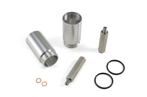 <ul>
<li>3 inch sportbike fork extension kit (50mm DIA)</li>
<li>Designed for use with Hayabusa (08-20) upside down forks</li>
<li>Pairs perfectly with our <a style="color: blue;" href="%%GLOBAL_ShopPathSSL%%/suspension-chassis/v-twin-triple-tree-clamps/" target="_blank">Triple Tree w/Reversible Bottom Clamp</a></li>
<li>Offers an increased range of ride height adjustability</li>
<li>6061-T6 billet aluminum fork tube extensions with natural finish</li>
<li>300 series stainless steel cartridge extensions</li>
<li>Cartridge extensions threaded for M10-1.0 banjo bolts</li>
<li>Includes rubber o-rings and copper washers</li>
<li>Proudly made in the USA</li>
<li><a style="color: blue;" href="http://www.brocksperformance.com/content/Instructions/VTwin/997543.pdf" target="_blank">Click here to view Installation Instructions</a></li>
</ul>