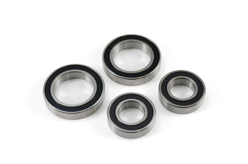 <ul>
<li>Set includes 2 front wheel <a style="color: blue;" href="%%GLOBAL_ShopPathSSL%%/ceramic-wheel-bearing-cb-6005/" target="_blank">(CB-6005)</a> bearings and 2 rear hub<br /> <a style="color: blue;" href="%%GLOBAL_ShopPathSSL%%/ceramic-wheel-bearing-40mm-id-x-60mm-od-x-12mm-w/" target="_blank">(40mm ID x 60mm OD x 12mm W)</a> bearings</li>
<li>Quicker elapsed times and higher MPH&rsquo;s</li>
<li>Ceramic bearings offer 40% less friction than steel</li>
<li>Less friction = more horsepower</li>
<li>60% less rotating weight</li>
<li>Low tension, maintenance free dust seals</li>
<li>Mobil&reg; Polyrex&reg; light weight aerospace grease</li>
<li>Bearing life 3 to 5 times longer than steel</li>
<li>Lower vibration levels</li>
<li>Cooler running</li>
<li>No extra maintenance required</li>
<li>2 year warranty</li>
<li>100% hand assembled in the USA to exacting specifications</li>
<li><a style="color: blue;" href="http://blog.brocksperformance.com/why-choose-worldwide-bearings/" target="_blank"><em>Why Choose Worldwide Bearings?</em> - Read More</a></li>
<li><a style="color: blue;" href="https://youtu.be/MUGYfVySi5A" target="_blank">Worldwide Bearings Ceramic Ball Torture Testing <strong>(Video)</strong></a></li>
</ul>
<p><strong>*For BST wheel replacement bearings contact: <a style="color: blue;" href="mailto:sales@brocksperformance.com?Subject=BST%20Wheel%20Bearing%20Question">sales@brocksperformance.com</a></strong></p>
<div class="moretab" data-title="Product Details">
<p>The allure of going faster with less energy is appealing to almost anyone and the latest innovation to make bikes go faster is ceramic wheel bearings. Since the speed of a motorcycle is most determined by the performance of its rotating parts, investing in ceramic wheel bearings by Worldwide Bearings is a logical choice for the serious rider. Look for them in the winner&rsquo;s circle.</p>
<p>Worldwide Hybrid Ceramic Bearings utilize SAE 52100 high-carbon chromium steel races, this air-melted alloy is clean, hard, and wear resistant, combined with Grade 5 Silicon Nitride balls. All ceramic bearings come with low friction removable seals.</p>
<p><em>All Worldwide Bearings come with a 2 year warranty.</em></p>
</div>