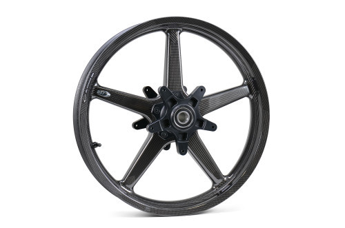<ul> <li><span style="font-weight: bold;"><a style="color: red;" href="https://www.youtube.com/watch?v=PF5v6h0oJrU" target="_blank">As seen on the S&amp;S Project Dragon 143 bike</a></span></li> <li><span style="color: #666666; font-weight: bold;">SIZE :</span> 3.5" x 19"</li> <li><span style="color: #666666; font-weight: bold;">BRAKE ROTOR PCD :</span> 5 x 6.7&rdquo; (170mm) &ndash; &ldquo;Spoke Mounted&rdquo;</li> <li><span style="color: #666666; font-weight: bold;">WEIGHT :</span> 9.75 lb. (4.28 kg) <br /> Add 0.50 lb. (0.22 kg) with Worldwide Bearings ceramic bearings<br /> Add 0.60 lb. (0.27 kg) with Worldwide Bearings steel bearings</li> <li><span style="color: #666666; font-weight: bold;">STATIC LOAD RATING :</span> 518 lb. (235 kg)<br /> <a style="color: red;" href="http://blog.brocksperformance.com/bst-wheel-load-rating-information/" target="_blank"><strong>Click Here: Important Load Rating Safety Information</strong></a></li> <li><span style="color: #666666; font-weight: bold;">MATERIALS :</span> Carbon fiber and aluminum</li> <li><span style="color: #666666; font-weight: bold;">STYLE :</span> Straight, five-spoke configuration</li> <li><span style="color: #666666; font-weight: bold;">VALVE STEMS :</span> BST Ultra-High-Speed (UHS) 90-degree, aluminum stems and caps</li> <li><span style="color: #666666; font-weight: bold;">APPROVALS :</span> DOT E and JWL for street and track use</li> <li><span style="color: #666666; font-weight: bold;">FITMENT :</span> Direct OEM replacement</li> <li><span style="color: #666666; font-weight: bold;">TPMS :</span> Compatible with OEM TPMS sensor assembly (see 'Fitment' tab for more info)</li> <li><span style="color: #666666; font-weight: bold;">WARRANTY :</span> 2 Years</li> <li><span style="color: #666666; font-weight: bold;">COMPLETE YOUR BUILD :</span> <a style="color: blue;" href="%%GLOBAL_ShopPathSSL%%/carbon-fiber-19-oem-style-front-fender-h-d-touring-models-14-23/" target="_blank"> Carbon fiber 19" OEM style front fenders available here</a></li> </ul> <p><a href="%%GLOBAL_ShopPathSSL%%/content/BST_Drawings/33014_7000_HD_Engineered_Drawings.pdf" target="_blank"><img src="https://cdn11.bigcommerce.com/s-415rnuyx4g/product_images/uploaded_images/images/HD_Engineering_Drawing_Th.jpg" alt="" width="415px" height="50px" align="left" /></a></p> <div class="moretab" data-title="Fitment"> <p><strong>TPMS Note:</strong> For bikes equipped with a factory TPMS system, the BST valve stem must be removed and replaced with the TPMS sensor assembly from the OEM wheel. Alternatively, a new TPMS sensor assembly can be purchased through a dealer and installed, allowing you to retain the TPMS functionality of the OEM wheel.</p> <p><strong>Brake Rotor Note:</strong> Before purchasing wheels for Harley-Davidson Touring models, due to variations in the OEM wheels equipped on each model, please verify the brake rotor mounting size. Models equipped with 7-bolt rotors (Agitator / Slicer / Chisel) will still be compatible with the purchase of aftermarket rotors. See Brake Rotor pitch circle diameter (PCD) on the description tab to see what rotor fits this wheel. For CVO models look over the engineered drawing to verify fitment.</p> </div> <div class="moretab" data-title="Product Details"> <p><iframe src="https://store-415rnuyx4g.mybigcommerce.com/content/Descriptions/BST_Wheels_Product_Details_Tab.html" width="575" height="500" frameborder="0"></iframe></p> </div> <div class="moretab" data-title="Technical"> <p><iframe src="https://store-415rnuyx4g.mybigcommerce.com/content/Descriptions/BST_Wheels_Technical_Tab.html" width="575" height="500" frameborder="0"></iframe></p> </div>