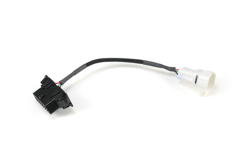 <ul>
<li>Converts Suzuki 6 Pin Connector (SDS) to 16 Pin OBDII Connector</li>
<li>Allows use of CAN enabled OBDII scan tool (not included) to read and erase codes (Some OBDII scan tools also have the ability to read live data from the bike)</li>
<li>Works with 2017+ Suzuki Models <strong>(not compatible with models equipped with Euro 5 connectors)</strong></li>
</ul>