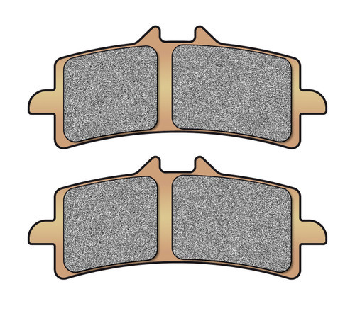 <p><strong>Z04</strong> &ndash; Highest initial bite and friction while wearing the slowest of all the pad options. Maintains great braking performance throughout the entire life of the brake pad. Used in world superbike and supersport championships. The brake pads need heat to operate properly therefore these pads are <span style="text-decoration: underline;">not recommended for street use</span>. The pads must also be used with stainless steel rotors.</p> <p><strong>Sintered pads</strong> consist of metallic powders with the addition of lubricants and abrasives that are combined using pressure and high heat. This process attaches the braking compound to the metal backing plate without the use of any adhesives. The metallic powders used in each specific pad is what determines its braking capacity and stability at high temperatures. The lubricants increase brake pads stability while the abrasives work to keep the brake rotors clean.</p> <p><strong>Application:</strong> Compatible with GP4-RX, .484, GP4-RS, and M4 Brembo calipers</p> <p><strong>Compound:</strong> Sintered</p> <p><strong>Pad Shape:</strong> C</p> <p><strong>Width:</strong> 102.2mm</p> <p><strong>Height:</strong> 42mm</p> <p><strong>Thickness:</strong> 7.4mm</p> <p><strong>Includes:</strong> 2 Brake Pads (1 Caliper Set)</p> <p><strong>Brembo P/N:</strong> 107A48639</p> <p><em>Proper pad break-in is extremely important to ensure optimum performance and life. To complete brake pad break-in, lightly apply the brakes a number of times letting the system cool between each braking event. The break-in period varies by pad material, the organic pads require more careful and precise braking to avoid the risk of "glossing" the pads which will adversely affect their performance.</em></p>