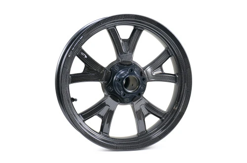 <ul>
<li><span style="color: #666666; font-weight: bold;">SIZE :</span> 3.5" x 17"</li>
<li><span style="color: #666666; font-weight: bold;">BRAKE ROTOR PCD :</span> 5 x 3.25&rdquo; (82.5mm) &ndash; &ldquo;Hub Mounted&rdquo;</li>
<li><span style="color: #666666; font-weight: bold;">WEIGHT :</span> 8.05 lb. (3.65 kg)<br /> Add 0.60 lb. (0.272 kg) with Worldwide Bearings ceramic bearings<br /> Add 0.65 lb. (0.295 kg) with Worldwide Bearings steel bearings</li>
<li><span style="color: #666666; font-weight: bold;">STATIC LOAD RATING :</span> 518 lb. (235 kg)<br /> <a style="color: red;" href="http://blog.brocksperformance.com/bst-wheel-load-rating-information/" target="_blank"><strong>Click Here: Important Load Rating Safety Information</strong></a></li>
<li><span style="color: #666666; font-weight: bold;">MATERIALS :</span> Carbon fiber and aluminum</li>
<li><span style="color: #666666; font-weight: bold;">STYLE :</span> Five curved, split-spoke configuration</li>
<li><span style="color: #666666; font-weight: bold;">VALVE STEMS :</span> BST Ultra-High-Speed (UHS) 90-degree, aluminum stems and caps</li>
<li><span style="color: #666666; font-weight: bold;">APPROVALS :</span> DOT E and JWL for street and track use</li>
<li><span style="color: #666666; font-weight: bold;">FITMENT :</span> Direct OEM replacement</li>
<li><span style="color: #666666; font-weight: bold;">TPMS :</span> Compatible with OEM TPMS sensor assembly (see 'Fitment' tab for more info)</li>
<li><span style="color: #666666; font-weight: bold;">WARRANTY :</span> 2 Years</li>
<li><span style="color: #666666; font-weight: bold;">COMPLETE YOUR BUILD :</span> <a style="color: blue;" href="%%GLOBAL_ShopPathSSL%%/carbon-fiber-19-oem-style-front-fender-h-d-touring-models-14-23/" target="_blank"> Carbon fiber 19" OEM style front fenders available here</a></li>
</ul>
<p><strong>For Harley-Davidson models equipped with factory ABS:</strong> When altering the diameter of the front wheel, the wheel speed sensor needs to be recalibrated to prevent loss of braking.</p>
<p><a href="%%GLOBAL_ShopPathSSL%%/content/BST_Drawings/33020_7000_HD_Engineered_Drawings.pdf" target="_blank"><img src="https://cdn11.bigcommerce.com/s-415rnuyx4g/product_images/uploaded_images/images/HD_Engineering_Drawing_Th.jpg" alt="" width="415px" height="50px" align="left" /></a></p>
<div class="moretab" data-title="Fitment">
<p><strong>TPMS Note:</strong> For bikes equipped with a factory TPMS system, the BST valve stem must be removed and replaced with the TPMS sensor assembly from the OEM wheel. Alternatively, a new TPMS sensor assembly can be purchased through a dealer and installed, allowing you to retain the TPMS functionality of the OEM wheel.</p>
<p><strong>Brake Rotor Note:</strong> Before purchasing wheels for Harley-Davidson Touring models, due to variations in the OEM wheels equipped on each model, please verify the brake rotor mounting size. Models equipped with 7-bolt rotors (Agitator / Slicer / Chisel) will still be compatible with the purchase of aftermarket rotors. See Brake Rotor pitch circle diameter (PCD) on the description tab to see what rotor fits this wheel. For CVO models (excluding (23-25) CVO/CVO ST) look over the engineered drawing to verify fitment.</p>
</div>
<div class="moretab" data-title="Product Details">
<p><iframe src="https://store-415rnuyx4g.mybigcommerce.com/content/Descriptions/BST_Wheels_Product_Details_Tab.html" width="575" height="500" frameborder="0"></iframe></p>
</div>
<div class="moretab" data-title="Technical">
<p><iframe src="https://store-415rnuyx4g.mybigcommerce.com/content/Descriptions/BST_Wheels_Technical_Tab.html" width="575" height="500" frameborder="0"></iframe></p>
</div>