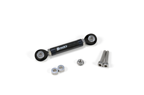 <p>A DDC leveling rod on a BMW S1000RR (specifically 2020&ndash;2026 K67 models) is a critical suspension component that interacts with the bike&rsquo;s Dynamic Damping Control (DDC) system.</p>
<p><strong>Here&rsquo;s what it does: </strong></p>
<ul>
<li><strong>Measures Rear Ride Height:</strong> The rod acts as a linkage between the frame and the rear shock linkage. The DDC system uses the length of this rod to detect rear suspension height and make real-time adjustments to damping.</li>
<li><strong>Controls Suspension Behavior:</strong> DDC relies on this input to decide how stiff or soft the rear shock should be based on riding conditions (like braking, cornering, or acceleration).</li>
<li><strong>Impacts Bike Geometry:</strong> When you lower the bike, you change the geometry and sag. The DDC rod needs to be adjusted (shortened or lengthened) to keep the system calibrated correctly&mdash;otherwise, the suspension behavior may be off or throw errors.</li>
</ul>
<p><strong>Why Use an Adjustable DDC Leveling Rod? </strong></p>
<p>An aftermarket adjustable version like the one from Brock&rsquo;s Performance allows riders to:</p>
<ul>
<li>Precisely tune ride height when lowering the bike.</li>
<li>Ensure accurate DDC recalibration.</li>
<li>Avoid check engine lights or improper damping response.</li>
<li>Maintain proper chassis balance for aggressive riding or racing.</li>
</ul>
<p><em><strong>Pro Tip: For smooth, predictable throttle response and proper front-rear balance, pair this leveling rod with Brock&rsquo;s matching <a style="color: blue;" href="%%GLOBAL_ShopPathSSL%%/window-link-kit-adjustable-bmw-s1000rr-2020-k67/">Lowering Link Kit</a></strong></em></p>
<p><strong>FEATURES </strong></p>
<ul>
<li>Direct Fit: Replaces the stock DDC rod&mdash;no modifications needed</li>
<li>Adjustable Length: Easily adjusts from 4.12&Prime; to 5.37&Prime; (<a style="color: blue;" href="%%GLOBAL_ShopPathSSL%%/product_images/uploaded_images/903873_S1000RR_Adjustable_DDC_Leveling_Rod_Adjustment_Range_Zoom.jpg">center-to-center</a>) while still on the bike.</li>
<li>DDC Ready: Perfect for recalibrating your Dynamic Damping Control after lowering.</li>
<li>Lightweight &amp; Strong: Only 2.9 oz (complete including hardware)</li>
<li>Carbon Fiber tube finished in a 3k twill weave and glossy clear coat</li>
<li>Black anodized aluminum PTFE lined spherical rod ends for maintenance-free use</li>
<li>Weather-Resistant: Stainless and anodized aluminum hardware won&rsquo;t rust or corrode.</li>
<li>Designed, machined, and assembled in the USA</li>
</ul>
<p><strong>INSTALLATION </strong></p>
<ul>
<li>Quick Install: Installs in under 5 minutes&nbsp;(<a style="color: blue;" href="%%GLOBAL_ShopPathSSL%%/product_images/uploaded_images/903873_S1000RR_Adjustable_DDC_Leveling_Rod_On_Bike_Zoom.jpg">click here to view orientation</a>)</li>
<li><a style="color: blue;" href="https://youtu.be/FvHk3kOL-C8">Click here for installation and calibration information (video)</a></li>
</ul>