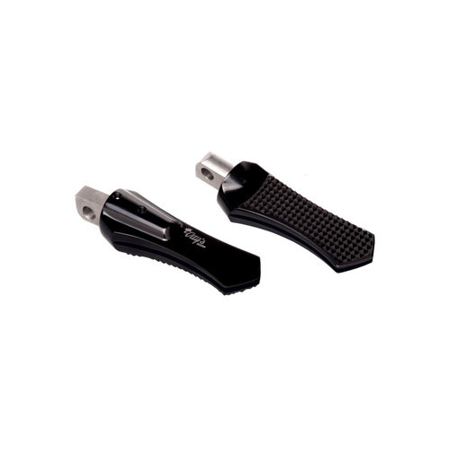 <ul>
<li>Black diamond rider foot peg</li>
<li>CNC machined from billet aluminum</li>
<li>Increased rider comfort without sacrificing grip</li>
<li>Includes drill bit</li>
<li>Does not include mounting hardware</li>
</ul>
<p><em>Installation should be performed following the OEM Harley-Davidson Service Manual and torque specifications</em></p>
<div class="moretab" data-title="About Vity's Design">
<p>Vity's goal is to dedicate the highest effort we possibly can into our original, custom designed products for your beloved Harley Davidson. Quality and customer satisfaction is imperative to us. We also love our heritage that helped us greatly in the process of creating this brand. Italian craftsmanship at its best.</p>
<p>Vity&rsquo;s Design showcases the natural beauty of CNC machining, in most products, by intentionally omitting final finishing processes such as tumbling, stonewashing, burnishing, or polishing.</p>
<p>The following quote from Vity's Design Founder, Matteo Vitali is translated from Italian: "From the incredible passion for Harley Davidson, my every single iron take shape. From a deep and meticulous study of materials, shapes and color, my accessories come to life."</p>
</div>