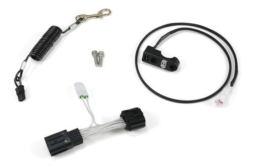 <p><strong>Brock's Performance Integrated Safety Kill Switch w/ Coiled Lanyard for GSX-R1000 (17-25)</strong></p>
<p>Whether you&rsquo;re a weekend cruiser or a hardcore racer, accidents can happen. Our XDA-approved, Integrated Safety Kill Switch, helps minimize secondary injuries by ensuring your bike doesn&rsquo;t become a hazard after a spill. The Brock's Performance Integrated Safety Kill Switch is lightweight, weatherproof, and installation is fast and easy. While most modern fuel-injected motorcycles are equipped with an OEM tip-over sensor, many race organizations require an additional wrist kill tether that can be quickly checked for functionality at pre-race safety inspection, before the bike is allowed to make a pass.</p>
<p>The Brock&rsquo;s Performance Team, in conjunction with the powersports kill switch industry experts, PMR Components have made sure that installation is quick, easy, and hassle-free!</p>
<p>Remove the front of the brake or clutch master cylinder clamp on the right or left handlebar (rider preference) and install the Safety Kill Switch in its place (torque included mounting screws to 7 ft-lbs.). Install the included wiring harness in line with the right switch assembly. The 10-pin black connector is <a style="color: blue;" href="%%GLOBAL_ShopPathSSL%%/content/images/932887_GSXR1000_Kill_Switch_Install_Location_Zoom.jpg" target="_blank">located under the right-side fairing.</a> Run the Kill Switch lead wire along the OEM wire harness and plug it into the newly installed inline wiring harness. Secure the Kill Switch lead along the OEM wire harness using zip ties. Ensure the bike's handlebars can be moved from stop to stop without binding. Installation is now complete!</p>
<p><em>Remember: If you are going to be Stupid Fast... make sure you are Stupid Safe also!</em></p>
<ul>
<li>Simple plug-and-play installation</li>
<li>Includes complete kill tether, wiring harness, and handlebar mount with corrosion-free stainless hardware</li>
<li>Race-approved tether constructed of coiled/coated aircraft cable with metal retaining crimps</li>
<li>Strong corrosion-free all-metal snap hook</li>
</ul>