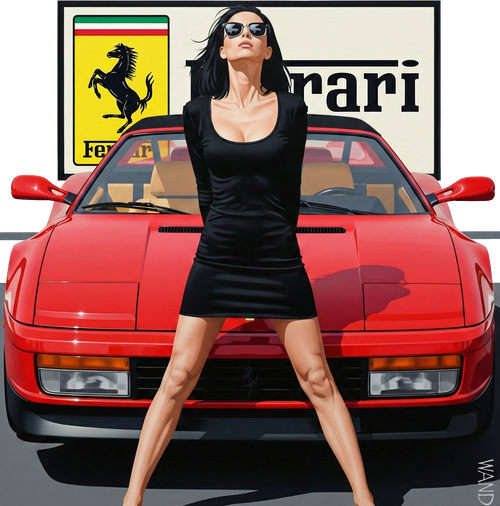 #3 RED HORSE BLACK DRESS