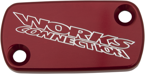Works Connection Anodized Billet Aluminum Front Brake Reservoir Covers 21006