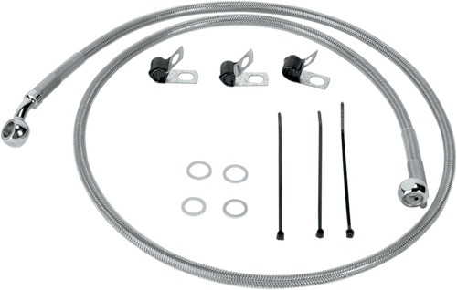 DRAG SPECIALTIES Stainless Steel Brake Line Kit 1741-0872