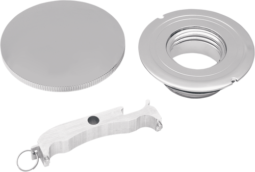 DRAG SPECIALTIES Gas Cap with Paint Protectors 0703-0200