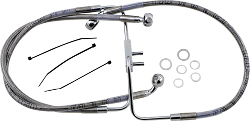DRAG SPECIALTIES Stainless Steel Brake Line Kit 1741-5841