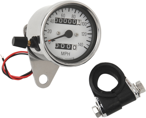 DRAG SPECIALTIES 2.4" Mini Mechanical Speedometer DS-243836