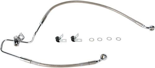 DRAG SPECIALTIES Stainless Steel Brake Line Kit 1741-0876