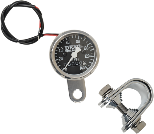 DRAG SPECIALTIES 1-7 8" 140 MPH Mini Mechanical Speedometer 7805-6845