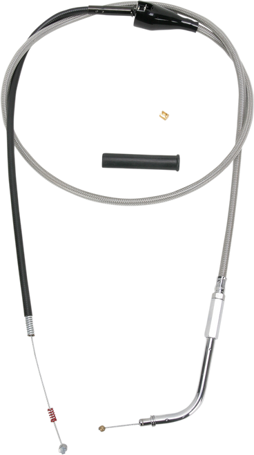 DRAG SPECIALTIES Stainless Braided Idle Cable 0651-0662