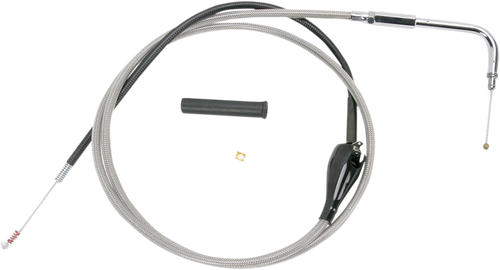 DRAG SPECIALTIES Stainless Braided Idle Cable 0651-0656