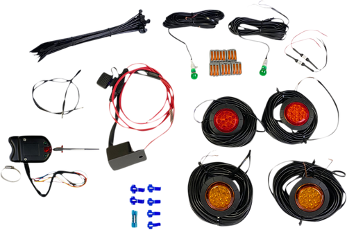Custom Dynamics Universal Led Turn Signal Kit With Steering Column Switch Cdutvartskit