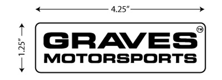 Graves Motorsports Company Logo Sticker