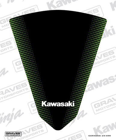 その他 k Graves ZX-4RR Zero Gravity Tall Windscreen Sticker - Green - North