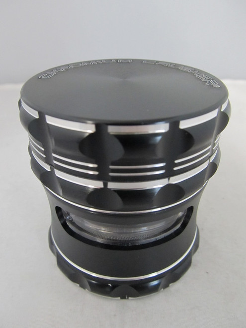 Chromium Crusher 2.5" 4 Part w/ Extra See Thru Storage 2.65" Tall -1