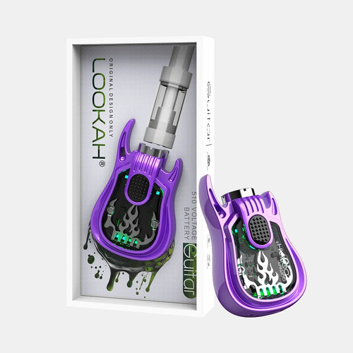 Lookah Guitar 510 Cart Vape Battery 1ct (Purple)  Lookah Guitar 510 Cart Vape Battery 1ct (Purple)