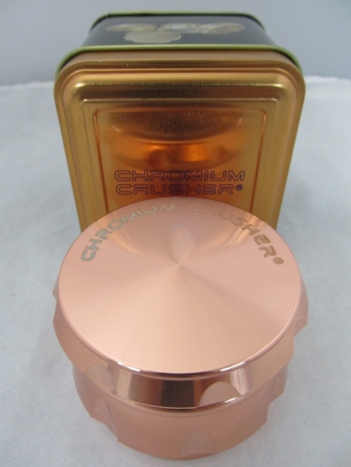 Chromium Crusher 2.5" Edged 4 Part Zinc Grinder (Brass)