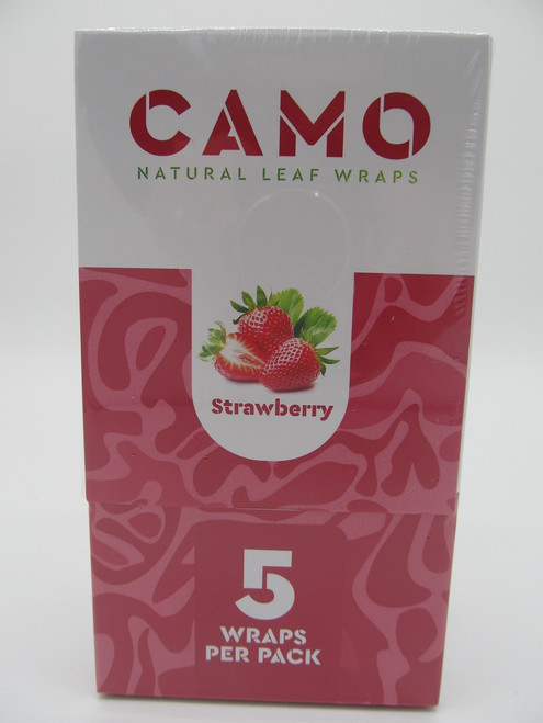 CAMO Natural Leaf Wraps by Afghan Hemp 25ct (Strawberry) 