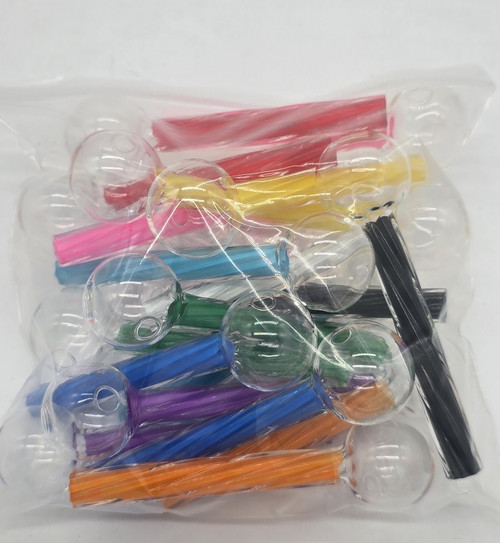 4" Twisted Tube Color Thick Incense Burner 20ct