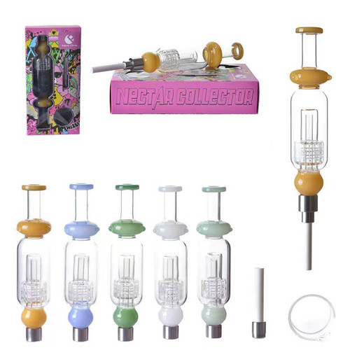 7" Perculated Nectar Collector Set w/Ceramic Tip & Dish - 1ct