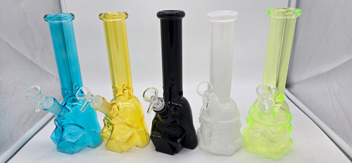 10" Trooper Character Glass Water Pipe w/Dry Bowl