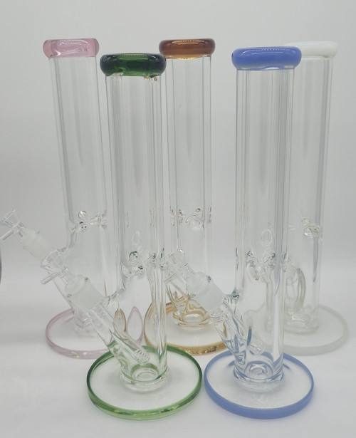 14" 9mmX51mm Straight Base Color Water Pipe