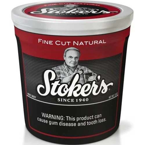 Stoker's Natural Fine Cut Moist Snuff 12oz Tub