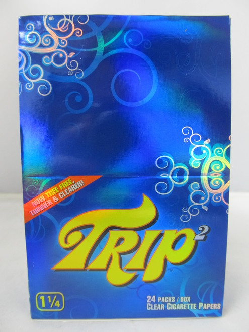 Trip 2 Mini 1-1/4 Transparent Clear Rolling Papers 24ct