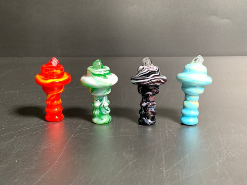 2.3" Beacon Lamp Colored Carb Cap 1ct 