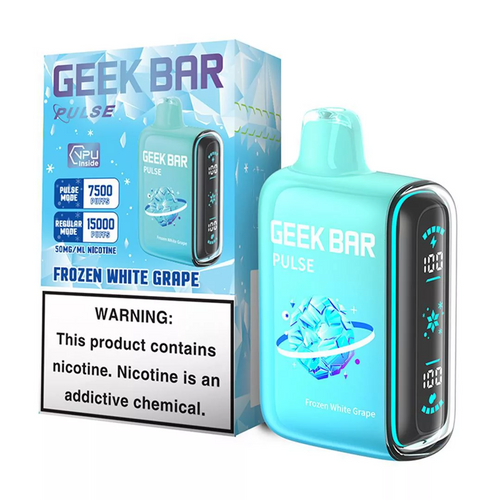 Frozen White Grape Geek Bar Pulse - 15K Puffs Rechargeable (5ct)