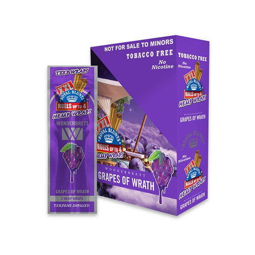 XXL Wonderbrett Hemp Wrapes 2pk 25ct (Grapes of Wrath) 