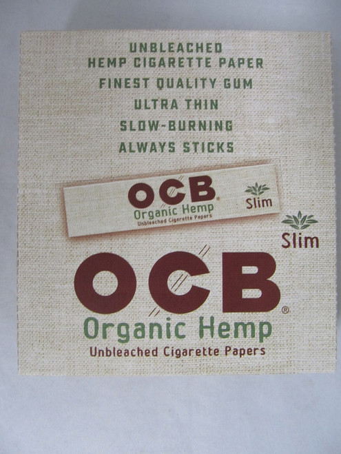 OCB Organic Hemp King Size Slim Paper 24 Booklets 32 Leaves