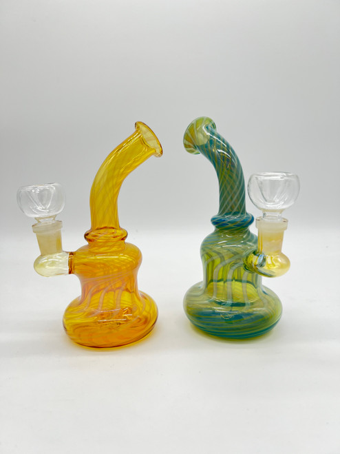 7" SLIME FUMMED COLOR WATER PIPE